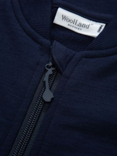 Bilde av WoolLand Bergen Terry overall baby BlueInk